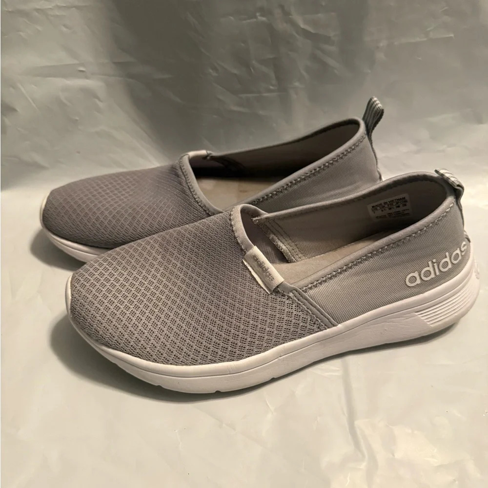 Adidas Womens Neo Lite Racer Gray Casual Shoes Sneakers Size 7